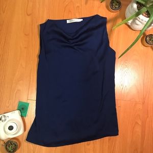 Soft Blue Sleeveless Blouse